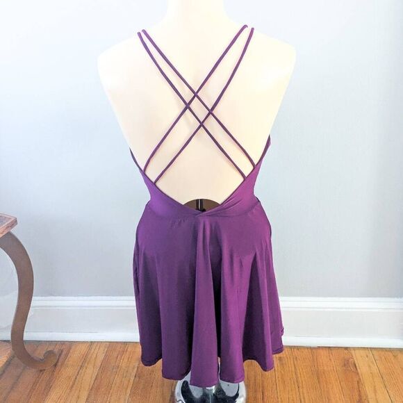 Roma Purple Backless Mini Dress - Picture 3 of 5